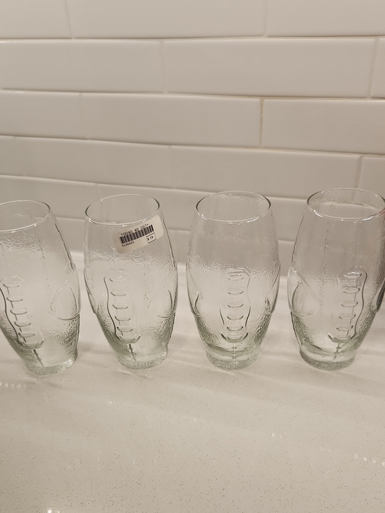 Other - NWTClear Textured Glass Tumbler - Set of 4